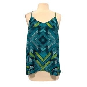 2/$25 Gianni Bini geometric print tank top